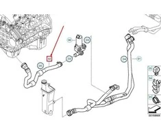 BMW E83 žarnos variklio įleidimo ir šildytuvo valdymo vožtuvui originalios 64213449195