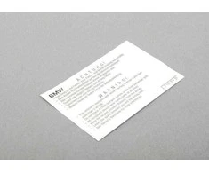 BMW Oro pagalvė Instrukcija E81 E87 E90 F20 F21 Originalus 71212122334