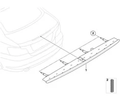 BMW E88 E82 E46 Druckfeder Trecia Bremsleuchte Originalus 63256900698
