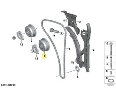 BMW E89 E71 įsiurbimo skirstymo veleno paskirstymo krumpliaratis originalus 11367540347