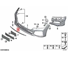 Bmw E90 E91 Priekinis Centrinis Trimas Originalus 51118076419