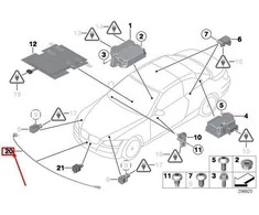 BMW E92 E93 Optinis Pedestrian Prot Sensor Originalus 65769318772