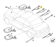 BMW E93 F33 F83 Hall Sensor Stogų Skydeliai Originalus 54377148157
