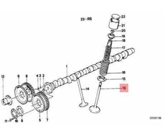 Bmw Einlassventil 5 E28 6 E24 Originalus 11341305435