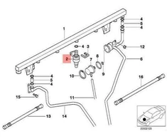 Bmw Einspritzventil E36 E39 Z3 1995 2003 Originalus 13641405044