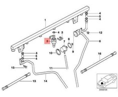 Bmw Einspritzventil E36 E39 Z3 1995 2003 Originalus 13641405044
