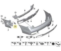 BMW Ekrano Sisakytojas Kairysis 7 G11 G12 51128075327