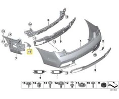 BMW Ekrano Sisakytojas Kairysis 7 G11 G12 51128075327