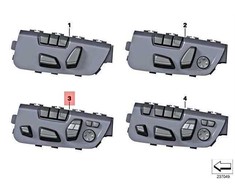 BMW elektrinis sėdynių jungiklis dešinėje 61319364978 Originalus