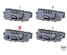 BMW elektrinis sėdynių jungiklis dešinėje 61319364978 Originalus