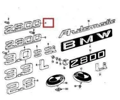 Bmw Emblema 2500 3 3 Li 1968 1977 Originalus 51141803552