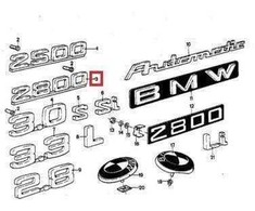 BMW Emblema 2500 3.3Li 1969-1975 Originalus 51141803550