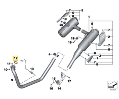 Bmw F 650 Gs G 650 Gs Ausplauto Gazų Antžvėris Originalus 18112343587