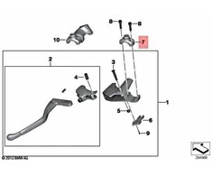 BMW F 700 GS F 800 GS R 1200 GS Žiedas Su Veidrodėliu Originalus 32729457585