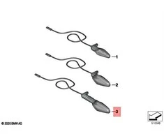 BMW F 750 GS F 850 GS LED Rodiklis Originalus 63138557204