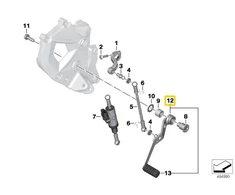 BMW F 750 GS F 850 GS Pėdos Valdymo Pavarų Svoris Originalus 23418565155