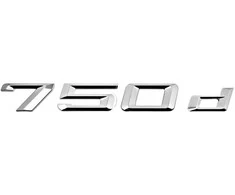 BMW F01 bagažinės dangtis 750d emblema su ženkliuku Originalus 51147315512
