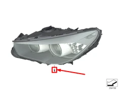 BMW F07 priekinis kairysis priekinis žibintas originalus 63117199603