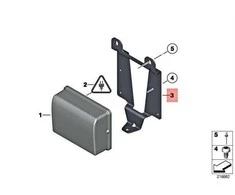 BMW F10 F11 Bracket F Sensor Originalus 66316775361