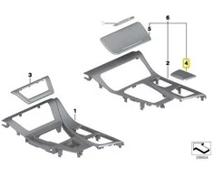 Bmw F10 F11 Dūmų Dėklas Originalus 51169206373