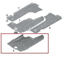 Bmw Grindų Dengimo Centras 5 F07 F10 F11 6 F06 F13 7 F01 F02 Originalus 51757193220
