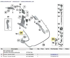 BMW F11 518d 520d 520dX 520i 523i 525d 525d 525dX vairuotojo kairė 51437232775 originali