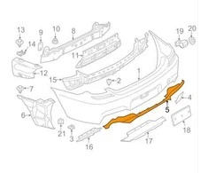 Bmw Difuzorius Po Duslintuvu F06 F12 F13 Originalus 51128050378