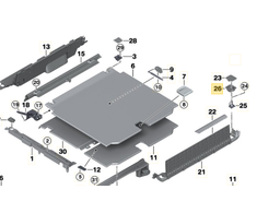 BMW F15 apdailos užrakto ąselė juoda originali 51477326726