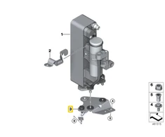 BMW F20 F21 F22 F30 F32 F33 Kondensatoria Šakelė Originalus 64219343670