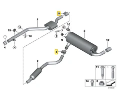 Bmw F20 F21 F22 F30 Suvartas Šakelė Originalus 18308638497
