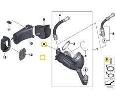 BMW F20 F21 F30 F31 F32 F33 F34 F36 X1 X2 X5 MINI Clubman Countryman Hex boltas su rėžių Originalus 07119905750