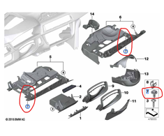 BMW F20 F21 F30 F32 Šurvelis Originalus 07119907338