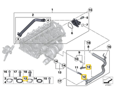 Bmw F20 F21 F30 Schlauchschelle Originalus 11537615984