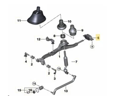 BMW F20 F21 Guolio perjungimo svirtį originalus 25118646489