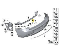 Bmw F20 F21 Kamera Sistemos Šarnyras Originalus 51127291450