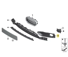 Bmw F20 F21 Tinkle Uždarytas Kairėje Originalus 51117443805