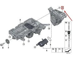 BMW F20 F36 E89 variklio alyvos siurblys originalus 11417610378