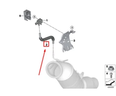 BMW F20 profiliuota žarna Originali 18328684697