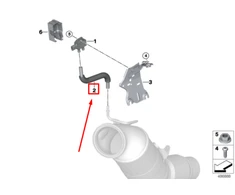 BMW F20 profiliuota žarna Originali 18328684697