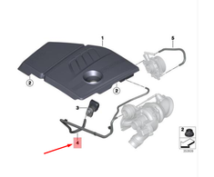 BMW F20 vakuumo valdymo vamzdelis originalus 11657619273