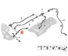 Bmw F20n F21n Degalu Bako Siurbimo Siurbliukas Su Linija Originalus 13907643100
