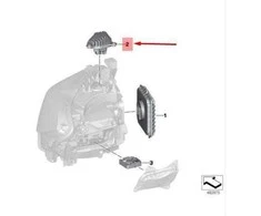 BMW F22 2 Kupė LED Modulis Dienos Važiavimo Šviesoms Dešinė 63117494852 NAUJAS ORIGINALUS