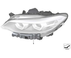 BMW F22 F22 F23 F87 218d 218i priekiniai žibintai LED AHL aukšti dešinieji originalūs 63117469784