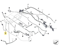 BMW F22 F87 F23 F80 Priekinio buferio kabeliai Originalūs 61126842044