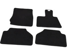 BMW F25 F26 RHD Juodas Velūras Grindų Kilimėlių Komplektas Originalus 51477449445