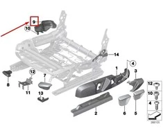 BMW F30 F31 F32 Sėdymo Vidinė Dešinė Originalus 52107308184