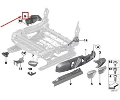 BMW F30 F31 F32 Sėdymo Vidinė Dešinė Originalus 52107308184