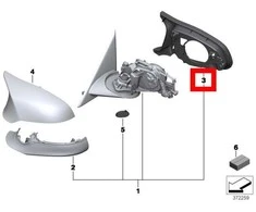 BMW F30 F31 F80 M3 Kairės Palaikymo Žiedo Originalus 51168059551