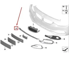 BMW F32 F33 F36 Baigėjas Lazda Centras Originalus 51117432625