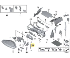 Bmw F32 F36 Dešinės Šoninės Rėmo Atramos Originalus 51487322914